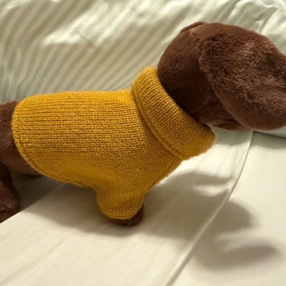 Jellycat retired yellow sweater sausage dog - Picture 8 of 9